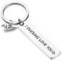 LACAKU Funny Couple Gift I Ducking Love You Cute Duck Pun Keychain Lover Jewelry Gift Couple Keychain Romantic Gift for Her