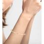 Miabella 18K Gold Over Sterling Silver Italian Oval Twist Hinged Bangle Bracelet for Women Teen Girls 6.75 to 8 Inch 925 Made in Italy