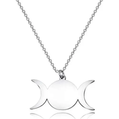 CENWA Triple Moon Goddess Symbol Pendant Necklace Symbol Alchemy Jewelry Wiccan Jewelry Alchemy Symbol Pendant Necklace CENWA Triple Moon Goddess Symbol Pendant Necklace Symbol Alchemy Jewelry Wiccan Jewelry Alchemy Symbol Pendant Necklace