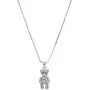 Spinningdaisy Crystals Silver Plated Movable Teddy Bear Necklace Spinningdaisy Crystals Silver Plated Movable Teddy Bear Necklace