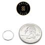SOLIDGOLD - 14K Endless Gold 10-20mm Infinity Hoop Sleeper Earrings | Yellow, Rose & White Gold