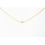 HONEYCAT Solo Tiny Crystal Bezel Necklace in Gold, Rose Gold, or Silver | Minimalist, Delicate Jewelry