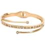 HLDIFENGGS Roman Numeral Bracelet,Jewelry Inspirational Stainless Personalized Zircon Love Cuff Bangle Bracelets for Women Girls