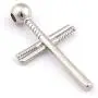 Gungneer Cross Baseball Necklace Pendant Stainless Steel Keel Chain Softball Sports Strength Jewelry Gift Men Women Gungneer Cross Baseball Necklace Pendant Stainless Steel Keel Chain Softball Sports Strength Jewelry Gift Men Women
