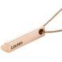 MyNameNecklace Personalized 3D Bar Heart Shaped Necklace -Precious Metals Custom Made Name Jewelry Valentines Day Love Gift for Mom Women