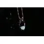 Barzel 18K Rose Gold Plated Created Opal Guardian Angel Necklace