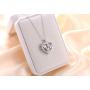 YinShan Cremation Jewelry 925 Sterling Silver Dog Claw Memorial Urn Ashes Keepsake Cylinder Necklace Paw and Heart Pendant