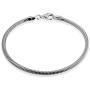 Quadri - Snake Chain Bracelet for Women Men Girls Boys in 925 Sterling Silver Italian 3mm - 6.5 to 8.5 Inch - Premium Quality Certified Made in Italy - Gift Box Included