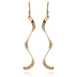 Stera Jewelry 925 Sterling Silver or 14k Gold-Filled Womens Curved Twist or Curls Dangle Earrings