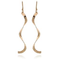 Stera Jewelry 925 Sterling Silver or 14k Gold-Filled Womens Curved Twist or Curls Dangle Earrings