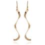 Stera Jewelry 925 Sterling Silver or 14k Gold-Filled Womens Curved Twist or Curls Dangle Earrings