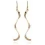 Stera Jewelry 925 Sterling Silver or 14k Gold-Filled Womens Curved Twist or Curls Dangle Earrings