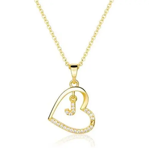 KIMIONE Heart Initial Necklace for Women, 14K Gold Plated Heart Initial Necklaces, Cubic Zirconia Dainty Initial Heart Necklace for Women Teen Girls Jewelry Gifts KIMIONE Heart Initial Necklace for Women, 14K Gold Plated Heart Initial Necklaces, Cubic Zirconia Dainty Initial Heart Necklace for Women Teen Girls Jewelry Gifts