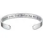 Teacher Appreciation Gift - Stainless Steel Teach Love Inspire Cuff Bangle Bracelet for Women, Jewelry for Teachers, Birthday Gifts for Teachers, Thank You for Helping Me Grow Gift