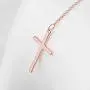 Infinity Cross Pendant Y Necklace Lariat Style | .925 Sterling Silver | 3 Finishes Available