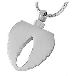 Casa De Novia Jewelry Angel Wing Urn Necklace for Ashes Cremation Jewelry Memorial Keepsake Stainless Steel Pendant