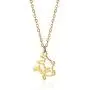 Hollow Mini Pikachu Pendant Necklace Cartoon Pokemon Short Version Plated 18k-gold