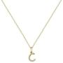 Hidepoo Initial Necklace for Women – 14k Gold Filled Dainty Cubic Zirconia Monogram Letter Pendant Necklace Tiny Cursive Uppercase 26 Alphabet Initial Necklace Charm Jewelry Gifts for Girls Bridesmaid