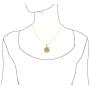 Sterling Silver 23mm Hibiscus Pendant Necklace, 16+2'' Extender