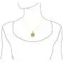 Sterling Silver 23mm Hibiscus Pendant Necklace, 16+2'' Extender