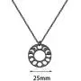 KUIYAI Round Lunar Phases of The Moon Pendant Necklace Lunar Black Necklace Moon Phases Pendant Necklace Triple Goddess Jewelry for Men Women KUIYAI Round Lunar Phases of The Moon Pendant Necklace Lunar Black Necklace Moon Phases Pendant Necklace Triple Goddess Jewelry for Men Women