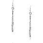 Spinningdaisy Dangling Rhinestone Flute Earrings