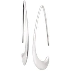 Silpada Silhouette Tapered Wire Open Drop Earrings in Sterling Silver