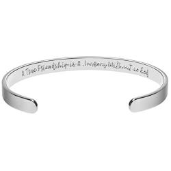 Mucers Engraved Inspirational Bracelets for Women, Inspiring Mindfulness Messages for Girls, Sliver,Gold and Rose Gold Bangle Cuff Jewelry for Mom, Daughter, and Best Friends