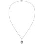 AeraVida Round Allah Symbol or Islamic God .925 Sterling Silver Pendant Necklace