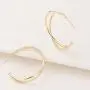 14K Gold Hoop Earrings For Women Open Hoops For Girls Lightweight Chunky Hoop Earrings Fashion Jewelry
