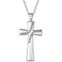 Nofade Silver Men Women 925 Sterling Silver Baseball Cross Pendant Necklace with 18 Inches Sterling Silver Chain, Customizable (with Gift Box) Nofade Silver Men Women 925 Sterling Silver Baseball Cross Pendant Necklace with 18 Inches Sterling Silver Chain, Customizable (with Gift Box)