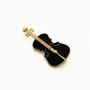 CAROMAY 4 PC Piano Lapel Pins Set Enamel Pins Cute Guitar Note Flower Brooches for Men Women Music Lover Jacket