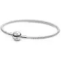 Pandora Jewelry Moments Mesh Charm Sterling Silver Bracelet, 8.3''