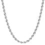 Mens Italian 925 Sterling Silver Diamond Cut Rope Chain Necklace, 5MM, 6MM, 7.5MM,8.5MM- Mens Rope Chain, Sterling Silver Rope Chain Necklace For Men, Mens Rope Chain Bracelet