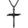 UM Jewelry Women Men Stainless Steel Antique Nail and Wire Cross Pendant Crucifix Necklace UM Jewelry Women Men Stainless Steel Antique Nail and Wire Cross Pendant Crucifix Necklace