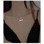 FLYOW 925 Sterling Silver Inspirational Jewelry Double Layer I Am Enough Necklace for Women Teen Girls Encouragement Gifts