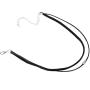 Doubnine Suede Choker Short Layered Necklace Gothic Punk Choker Boho Handmade Women Holiday Jewelry Gift (black)