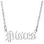 choice of all Old English Zodiac Necklaces for Women Stainless Steel Letter Constellation Necklace Astrology Jewelry Birthday Gift