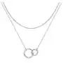 Fettero Layered Necklace Double Circle Generations Interlocking Infinity Hammered Pendant Dainty 14K Plated Minimalist Simple for Mother Daughter Sister Granddaughter Grandson Jewelry Gift Fettero Layered Necklace Double Circle Generations Interlocking Infinity Hammered Pendant Dainty 14K Plated Minimalist Simple for Mother Daughter Sister Granddaughter Grandson Jewelry Gift