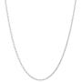 Pori Jewelers Genuine Platinum 950 Solid Diamond Cut Anchor Chain Necklace -1.5mm Thick - Available in 16''-24''