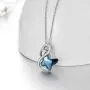 AOBOCO Sterling Silver Infinity Butterfly Pendant Necklace Embellished with Crystals from Austria, Anniversary Birthday Butterfly Gifts for Butterfly Lovers, Fine Jewelry Gifts for Women AOBOCO Sterling Silver Infinity Butterfly Pendant Necklace Embellished with Crystals from Austria, Anniversary Birthday Butterfly Gifts for Butterfly Lovers, Fine Jewelry Gifts for Women