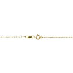 Kooljewelry 14k Yellow Gold 0.7 mm Thin Round Cable Chain Necklace (16, 18, 20, 22, 24 or 30 inch)