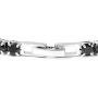 Shop LC Delivering Joy Line Women Round Cut Cubic Zirconia CZ Tennis Bracelet with Stud Solitaire Earrings Prom Jewellery Set (White/Black/Red)
