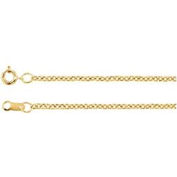 The Mens Jewelry Store (Unisex Jewelry) 1.5mm 14k Yellow Gold Filled Solid Cable Chain