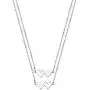 Caiyao 2-3Pcs Stainless Steel Polished Love Heart BFF Sister Pendant Necklace Peacah Heart Long Distance Best Friends Matching Necklace for Teen Girls Women Friendship Jewelry Graduation Gift