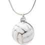 chelseachicNYC Perfect Striking White Volleyball Necklace