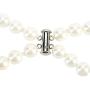 LEILE Hand Knotted Glass Imitation Pearls Necklace Bead Diameter 8mm Length 18 59 inch