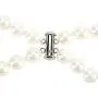 LEILE Hand Knotted Glass Imitation Pearls Necklace Bead Diameter 8mm Length 18 59 inch