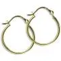14K Gold Small Polished Round Thin 1mm Unisex Click-Top Hoop Earrings for Men Women, Choose a Color and Design 14K Gold Small Polished Round Thin 1mm Unisex Click-Top Hoop Earrings for Men Women, Choose a Color and Design