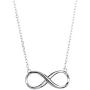 Tiny Heart Star Moon Cross Infinity Love Pendant Necklace for Women Girls Kids 925 Sterling Silver 14K Gold Plated Simple Mini Cute Petite Choker Tassel Chain Multiple Jewelry Set (Infinity love)